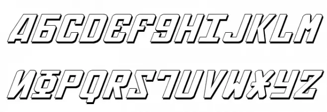 Soviet ExpItal 3D Polices MAJUSCULES