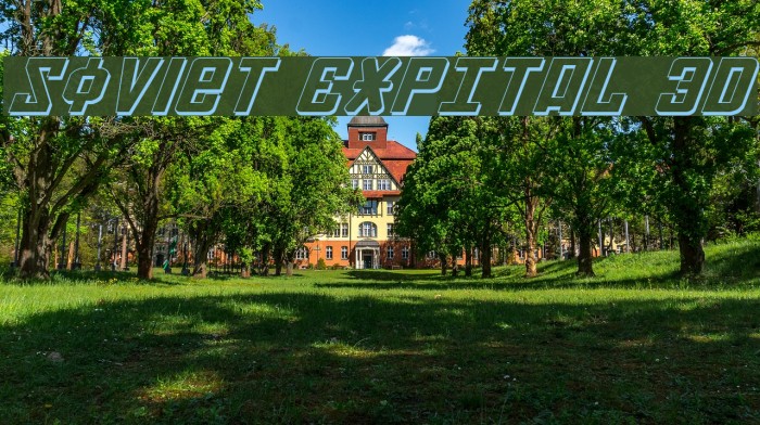 Soviet ExpItal 3D Font examples