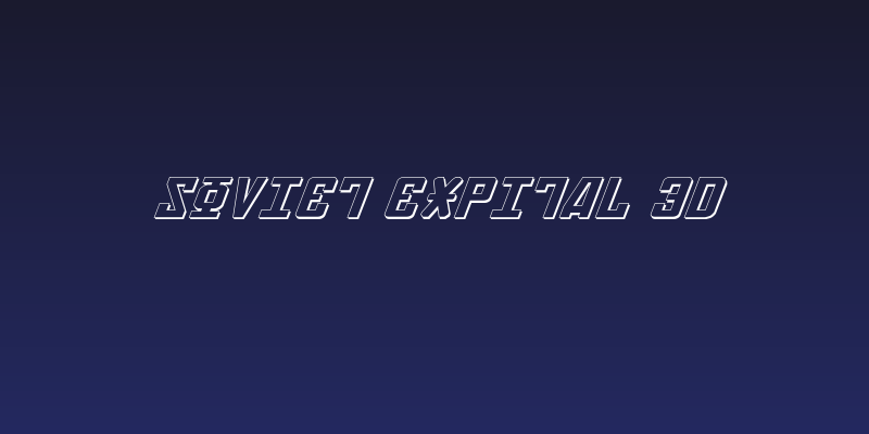 Soviet ExpItal 3D Social Header
