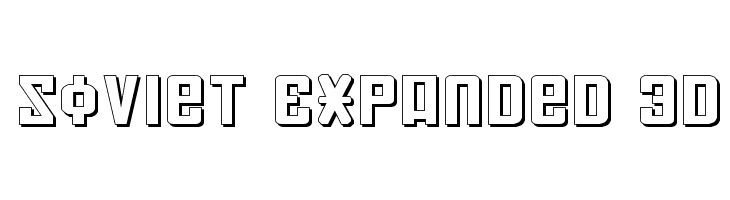 Soviet Expanded 3D  Fuentes Gratis Descargar