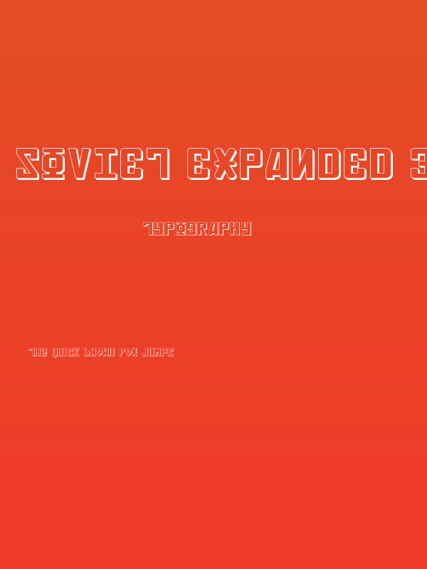 Soviet Expanded 3D Poster