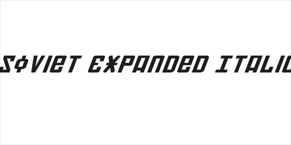 Soviet Expanded Italic Logo
