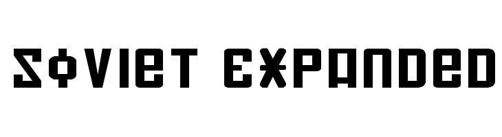 Soviet Expanded Font