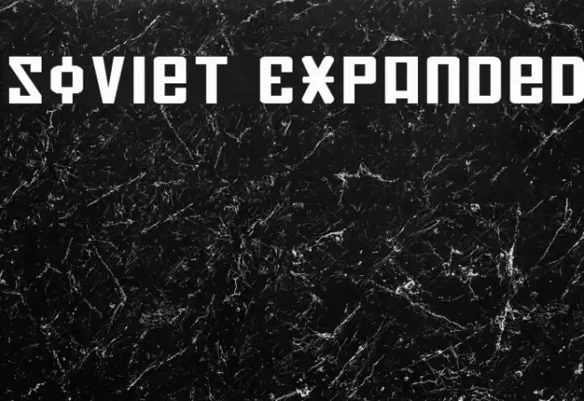 Soviet Expanded Font examples