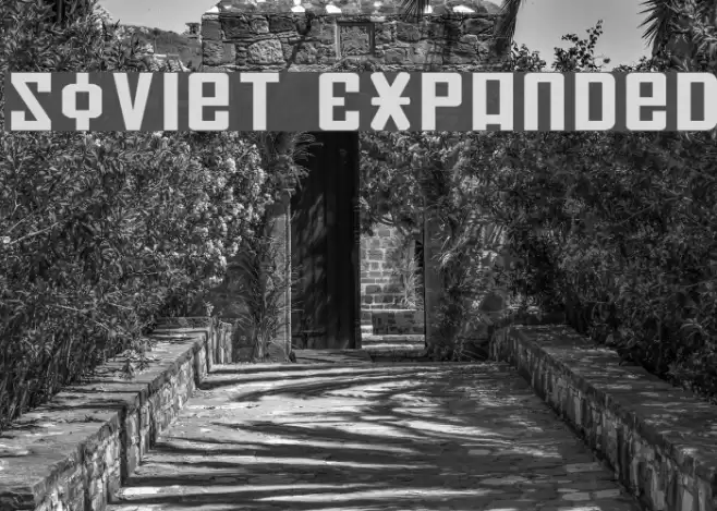 Soviet Expanded Font examples