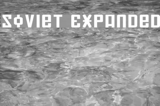 Soviet Expanded Font examples