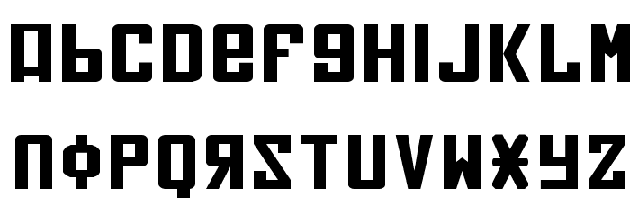 Soviet Expanded Font LOWERCASE