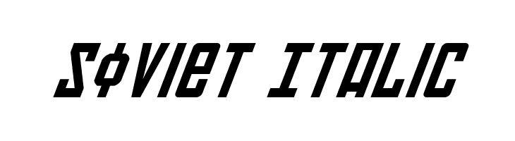 Soviet Italic  Fuentes Gratis Descargar