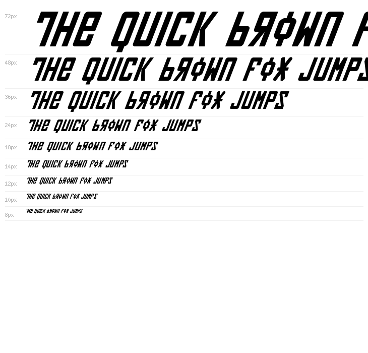 Soviet Italic Waterfall