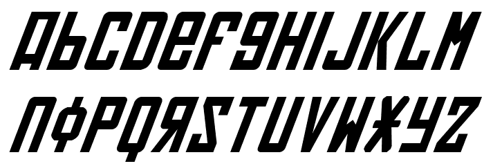Soviet Italic Font LOWERCASE