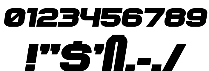 Soviet Program Bold Italic Font OTHER CHARS