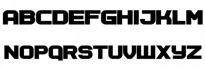 Soviet Program Bold Schriftart Groß
