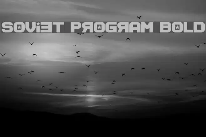 Soviet Program Bold Fuentes examples
