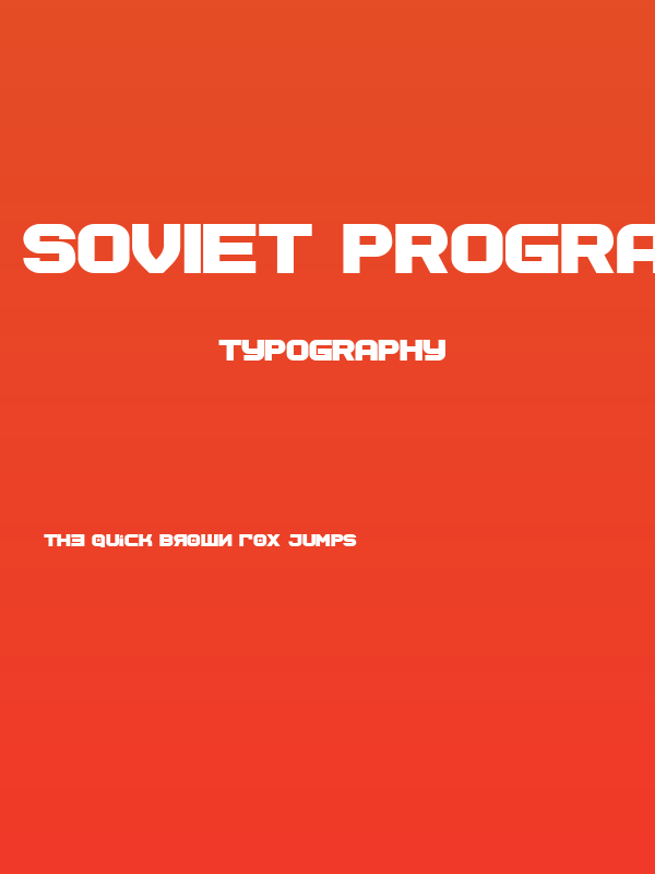 Soviet Program Bold Poster