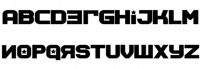 Soviet Program Bold Caratteri MINUSCOLO