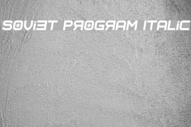 Soviet Program Italic Fuentes examples