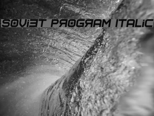 Soviet Program Italic Fuentes examples