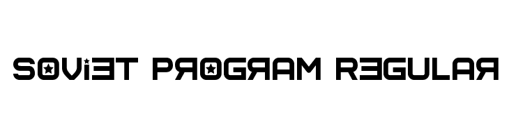 Soviet Program Regular  font caratteri gratis