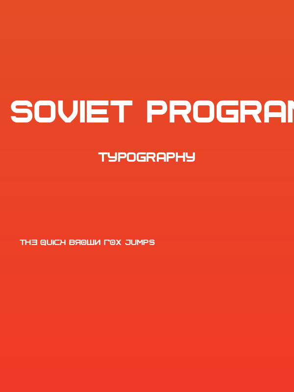 Soviet Program Regular Poster