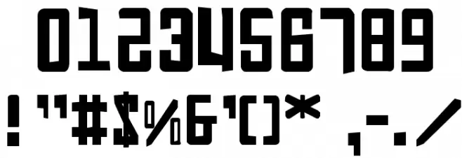 Soviet Punk Font OTHER CHARS