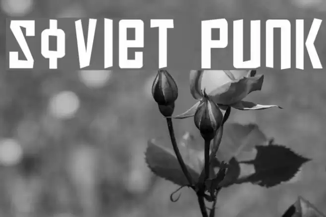 Soviet Punk Font examples
