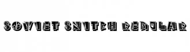 Soviet Snitch Regular Font