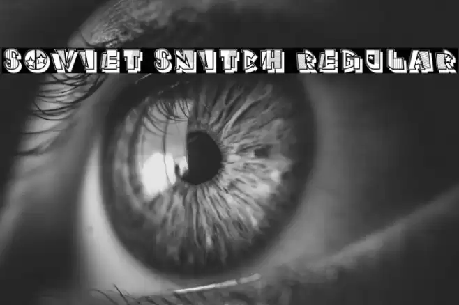 Soviet Snitch Regular Font examples