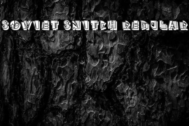 Soviet Snitch Regular Font examples