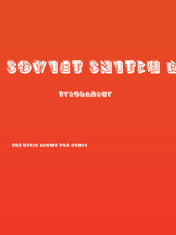 Soviet Snitch Regular Poster