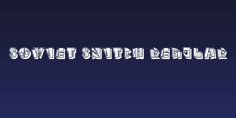 Soviet Snitch Regular Social Header