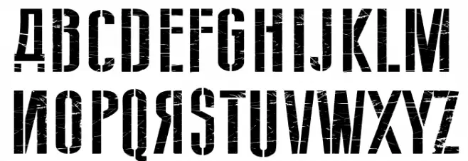 Soviet Style Cyrilic Шрифта ВЕРХНИЙ