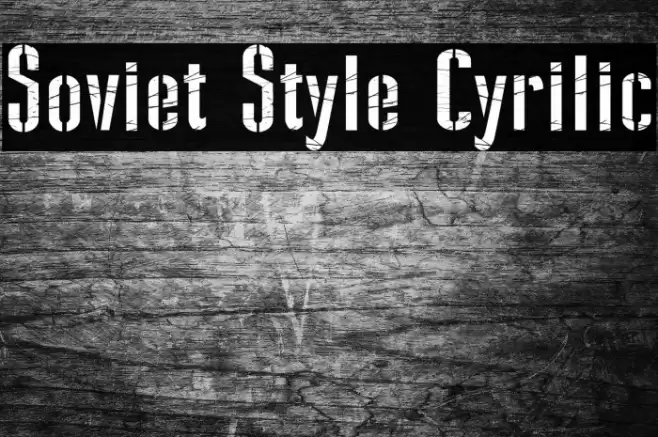 Soviet Style Cyrilic Font examples