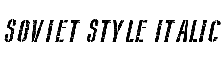 Soviet Style Italic  لخطوط تنزيل