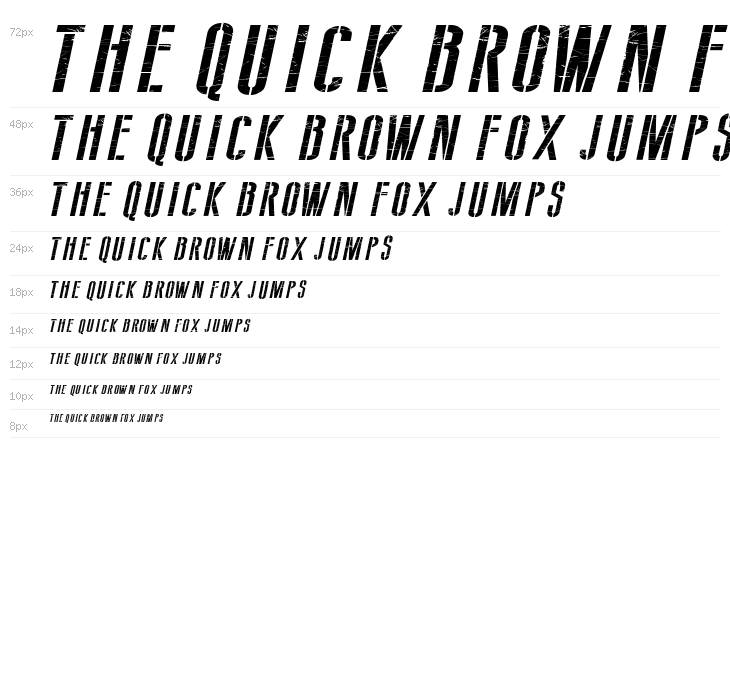 Soviet Style Italic Waterfall