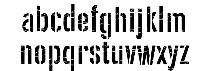 Soviet Style Font LOWERCASE