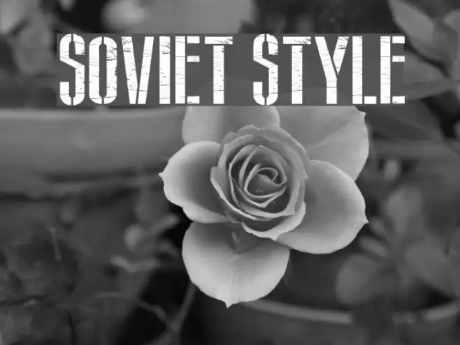 Soviet Style Шрифта examples