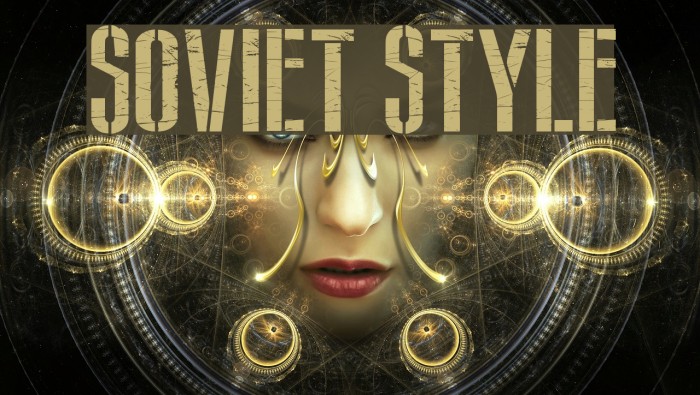 Soviet Style Шрифта examples