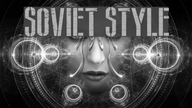 Soviet Style Шрифта examples