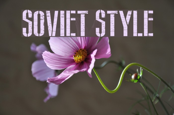 Soviet Style Шрифта examples