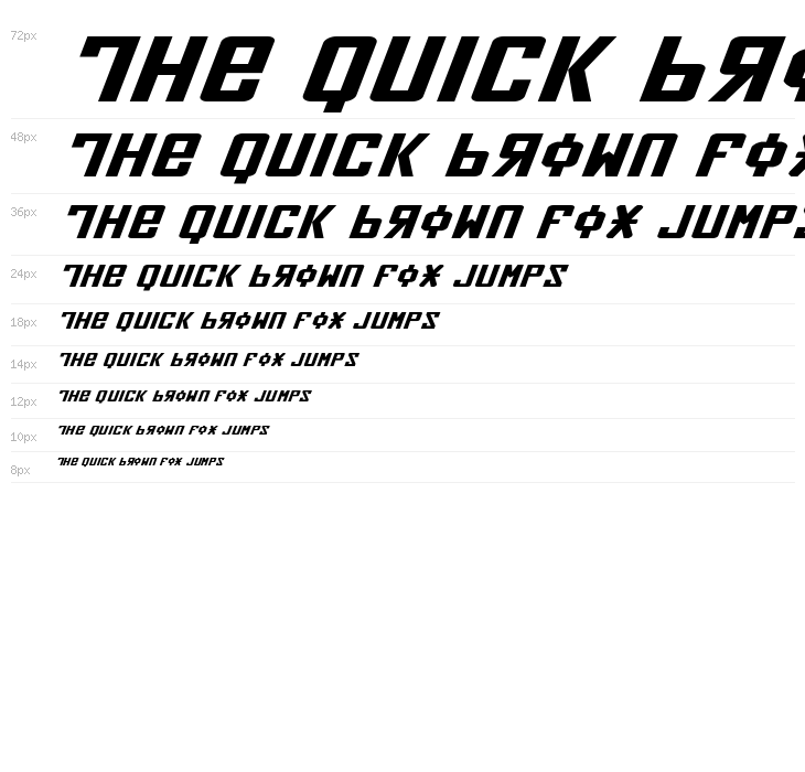 Soviet X-Expanded Italic Waterfall