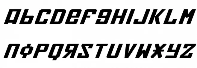 Soviet X-Expanded Italic Schriftart Kleinbuchstaben