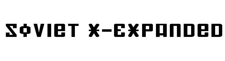 Soviet X-Expanded Font