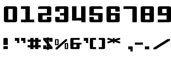 Soviet X-Expanded Font OTHER CHARS
