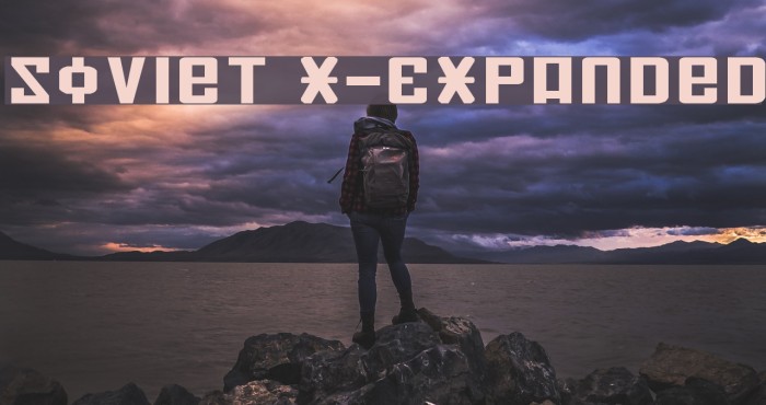 Soviet X-Expanded Font examples
