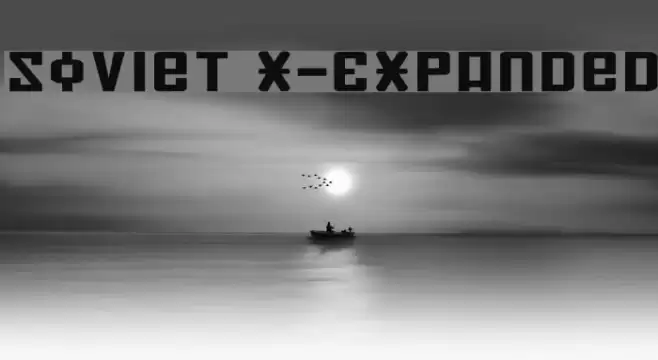Soviet X-Expanded フォント examples