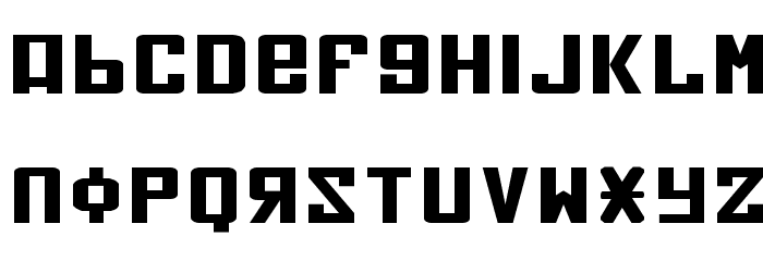 Soviet X-Expanded Font LOWERCASE