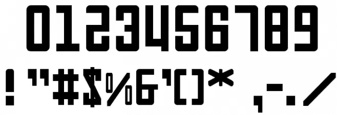 Soviet Font OTHER CHARS