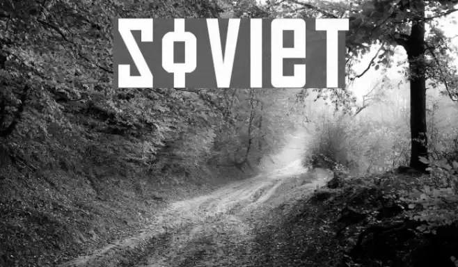 Soviet Font examples