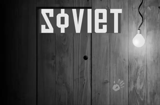 Soviet Font examples