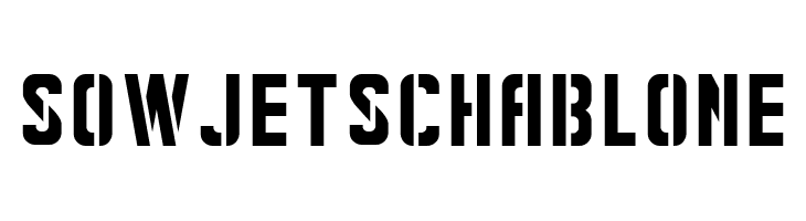 Sowjetschablone  免费字体下载
